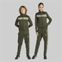 adidas Junior Tiro 25 Essentials Tracksuit Night Cargo/Tent Green/Impact Orange