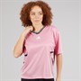 adidas Womens Tiro Boyfriend Fit T-Shirt True Pink/Black/White