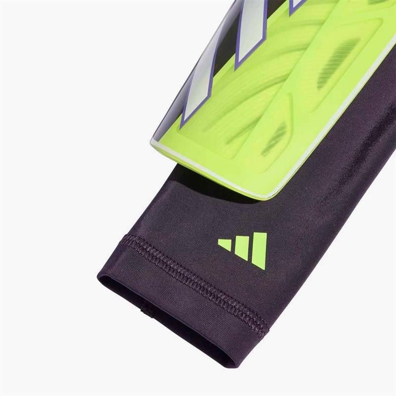 adidas Mens Tiro League Slip In Shin Guards Lucid Lemon/White/Lime Burst