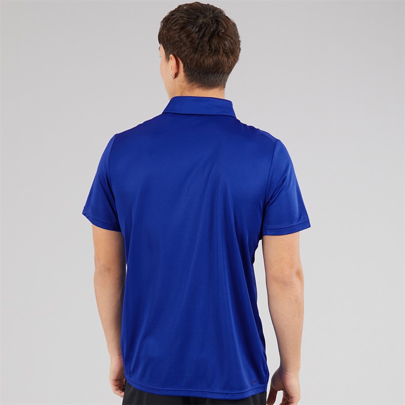 adidas Mens Train Essentials Feelready Training Polo Shirt Lucid Blue/Black