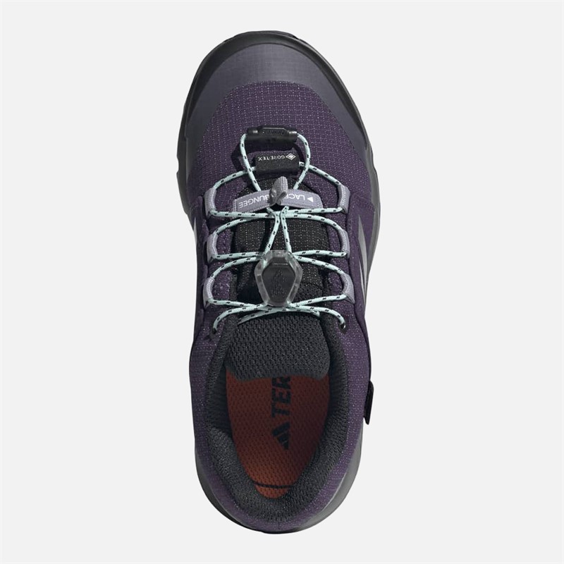 adidas Junior Terrex Gore-Tex Waterproof Walking Shoes Aurora Plum/Silver Metallic/Semi Flash Aqua