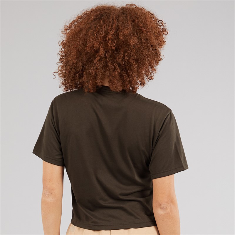 adidas Womens Train Essentials Big Logo Training T-Shirt Shadow Olive