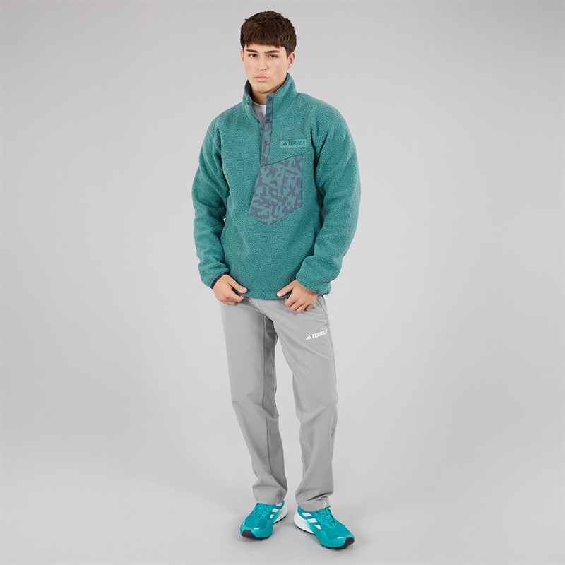 adidas Mens Terrex Xploric High Pile Fleece Preloved Teal
