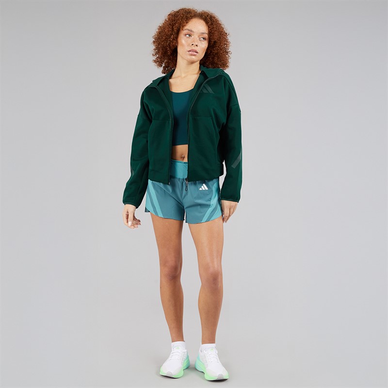 adidas Womens Z.N.E Full Zip Hoodie Aurora Ivy