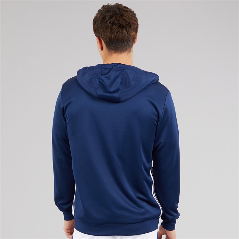 adidas Mens Tiro 25 Essentials Hoodie Navy Blue/Red