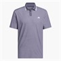 adidas Mens Ultimate 365 Tour Twist Knit Golf Polo Shirt Preloved Violet