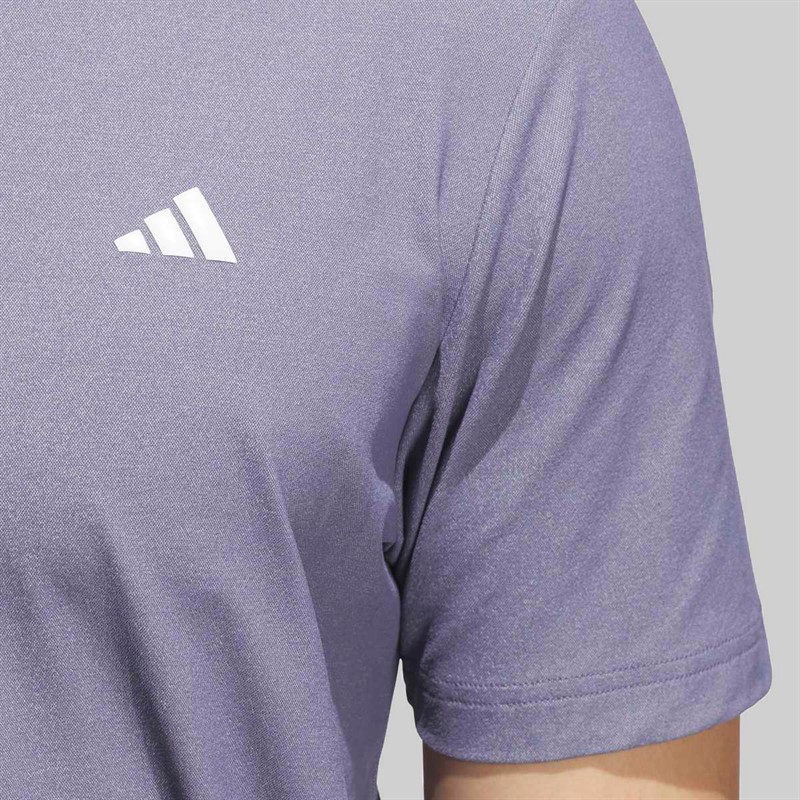 adidas Mens Ultimate 365 Tour Twist Knit Golf Polo Shirt Preloved Violet