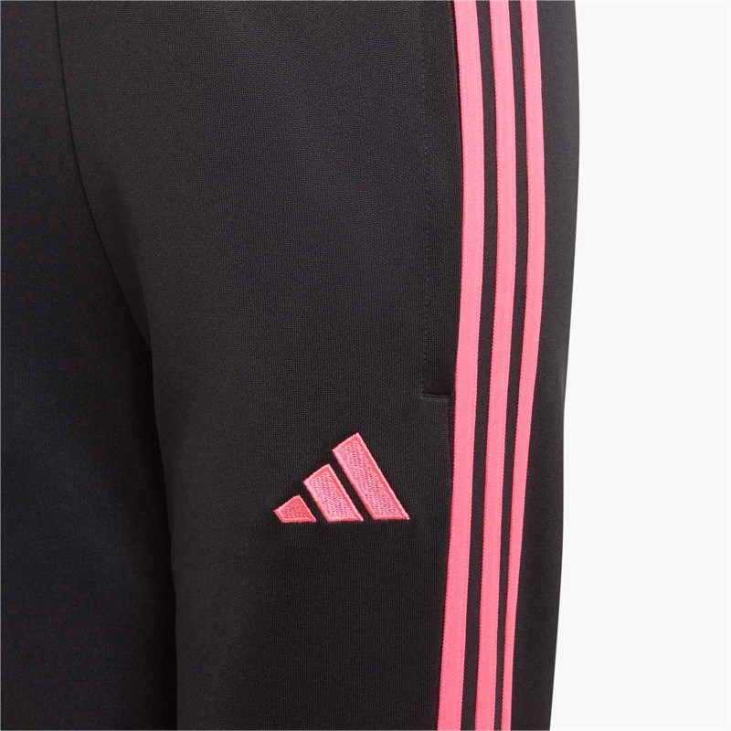 adidas Junior Tiro 23 Club Track Pants Black/Lucid Pink