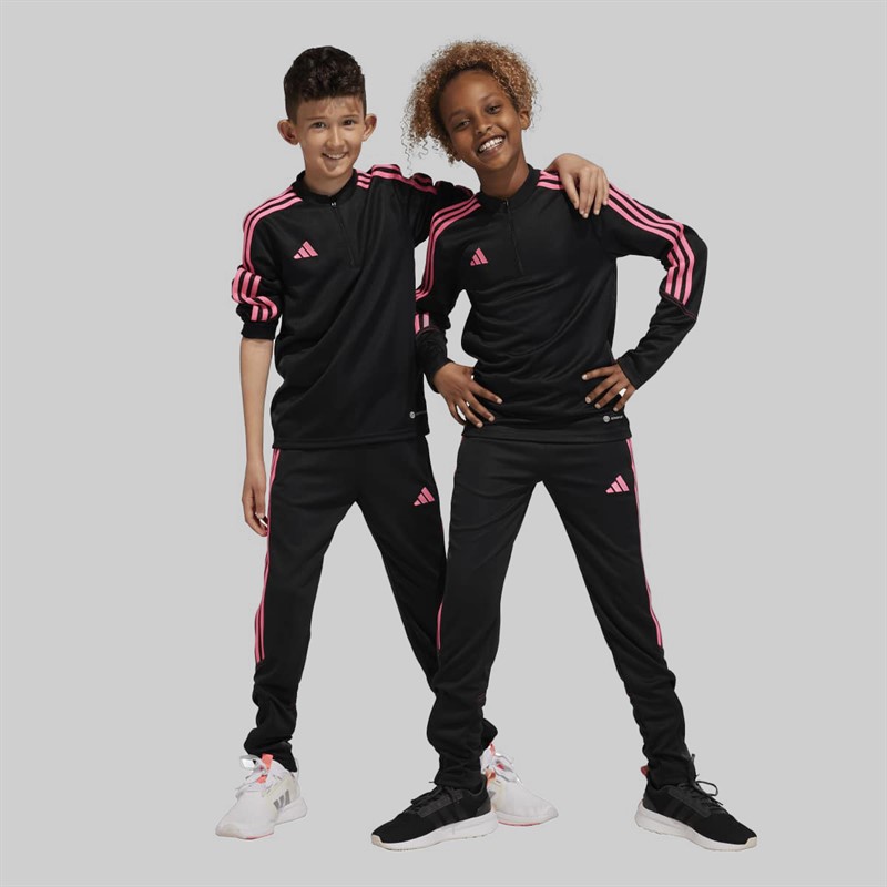 adidas Junior Tiro 23 Club Track Pants Black/Lucid Pink