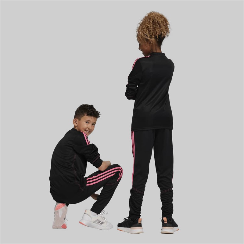 adidas Junior Tiro 23 Club Track Pants Black/Lucid Pink