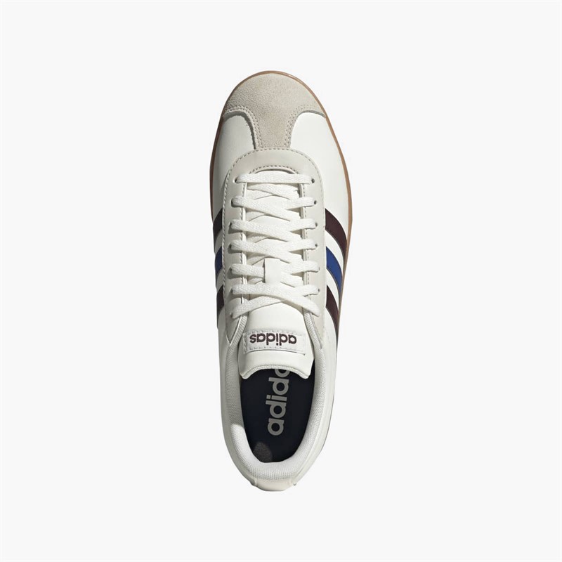 adidas Mens VL Court Base Trainers Cloud White/Aurora Ruby/Royal Blue
