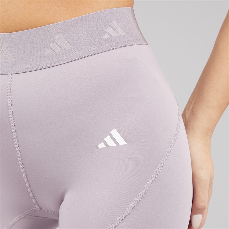 adidas Womens Hyperglam Full Length Leggings Preloved Fig/White