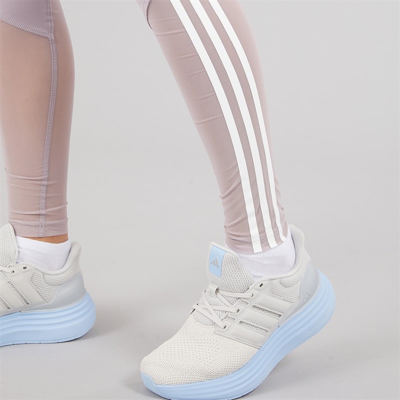 adidas Womens Hyperglam Full Length Leggings Preloved Fig/White