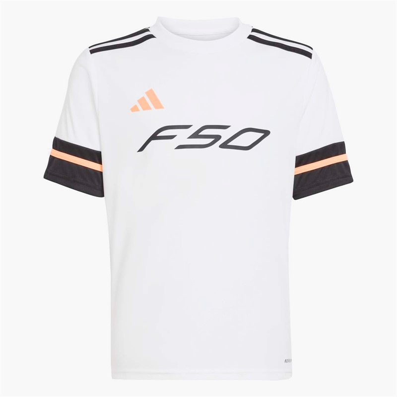 adidas Junior F50 Jersey White/Black