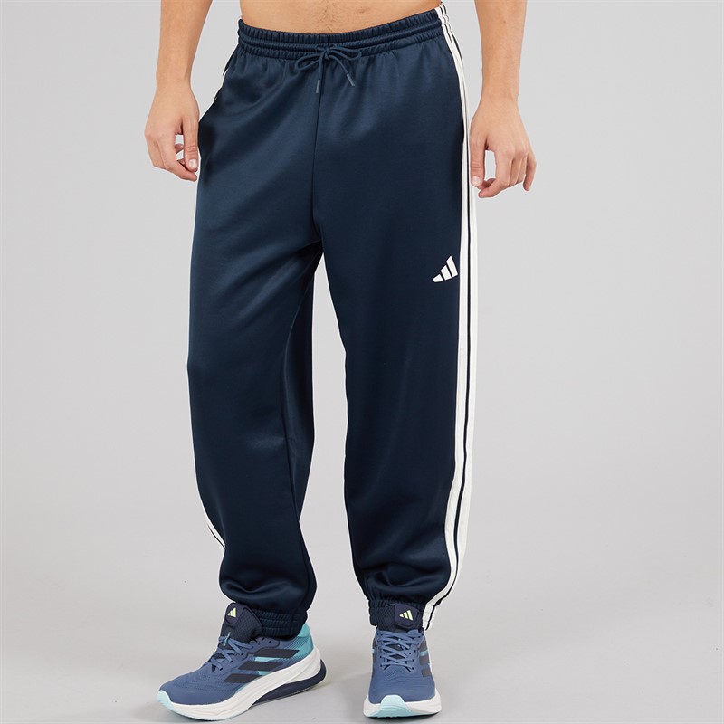 adidas Mens Stadium Track Pants Aurora Ink/Off White