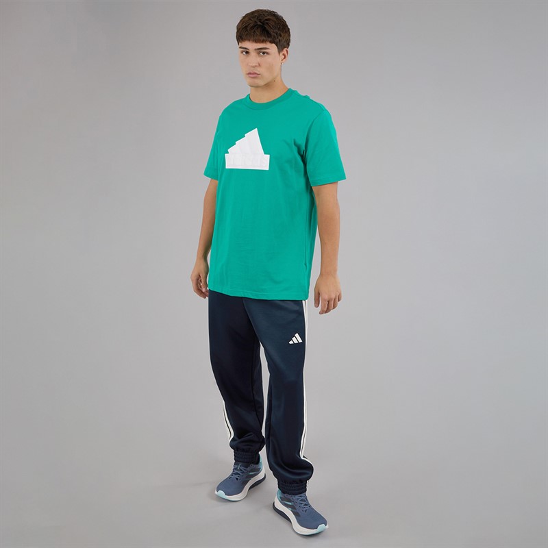 adidas Mens Stadium Track Pants Aurora Ink/Off White