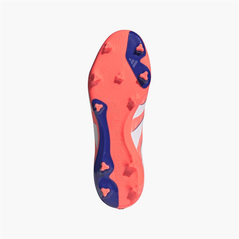 adidas Mens Predator League Laceless FG/MG Firm/Multi Ground Football Boots Signal Coral/Cloud White/Beam Orange