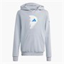 adidas Junior Boys Jude Bellingham Back Graphic Hoodie Light Grey