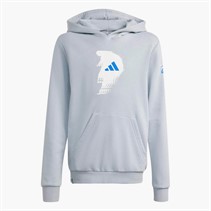 adidas Junior Boys Jude Bellingham Back Graphic Hoodie Light Grey