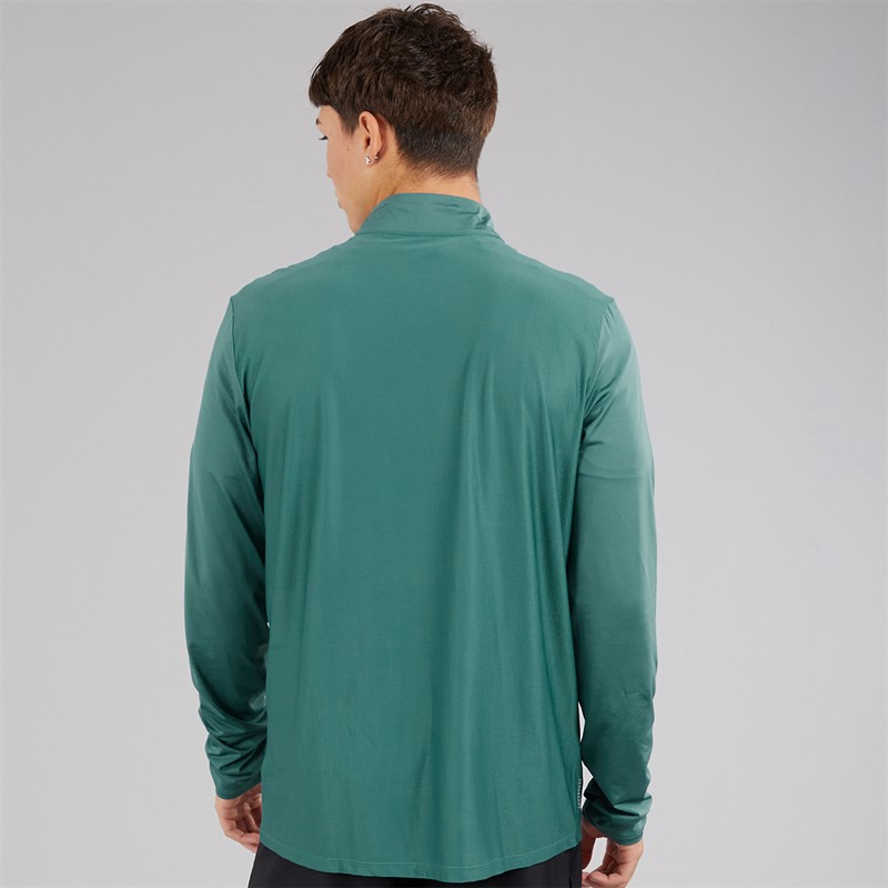 adidas Mens Own The Run 1/2 Zip Running Top Preloved Teal