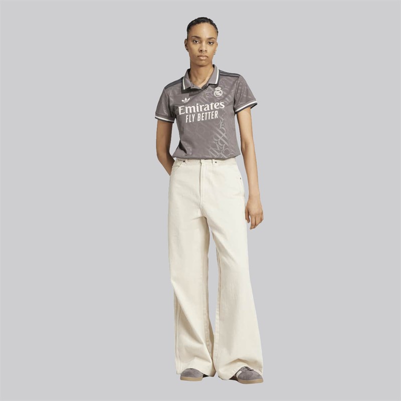 adidas Womens RMFC Real Madrid 24/25 Third Jersey Charcoal