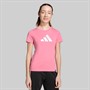 adidas Junior Girls Everyday Glam Graphic T-Shirt Pink Fusion