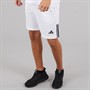 adidas Mens Aeroready Sereno Cut 3-Stripes Shorts White/Black