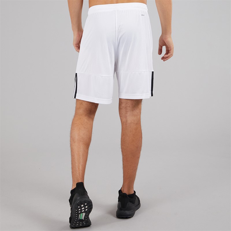 adidas Mens Aeroready Sereno Cut 3-Stripes Shorts White/Black