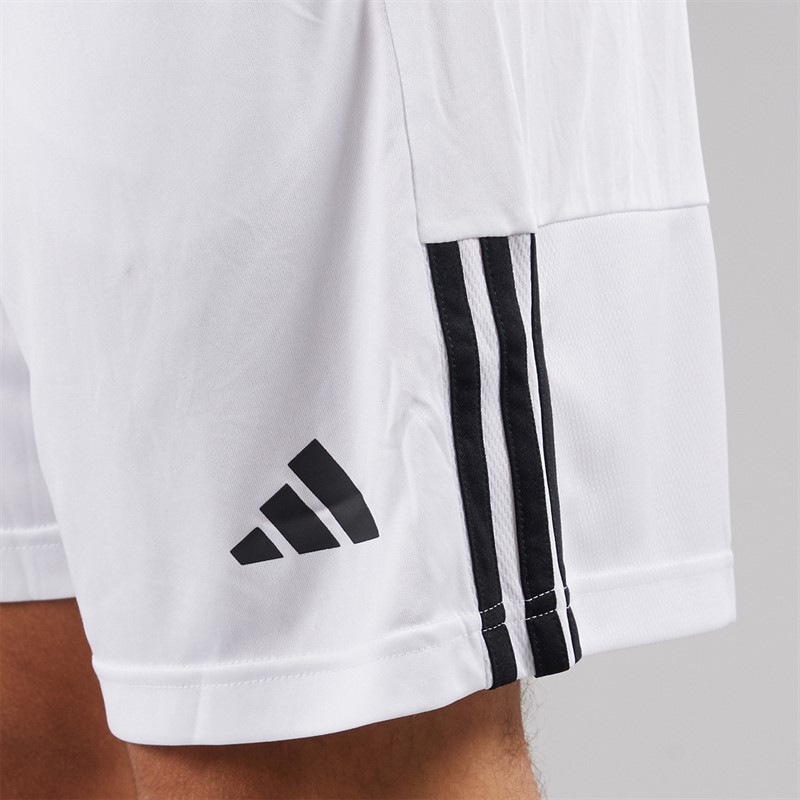 adidas Mens Aeroready Sereno Cut 3-Stripes Shorts White/Black