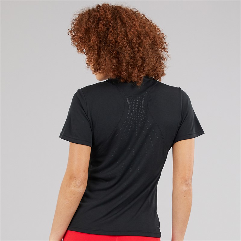 adidas Womens Designed For Training HEAT.RDY Hitt Training T-Shirt Black