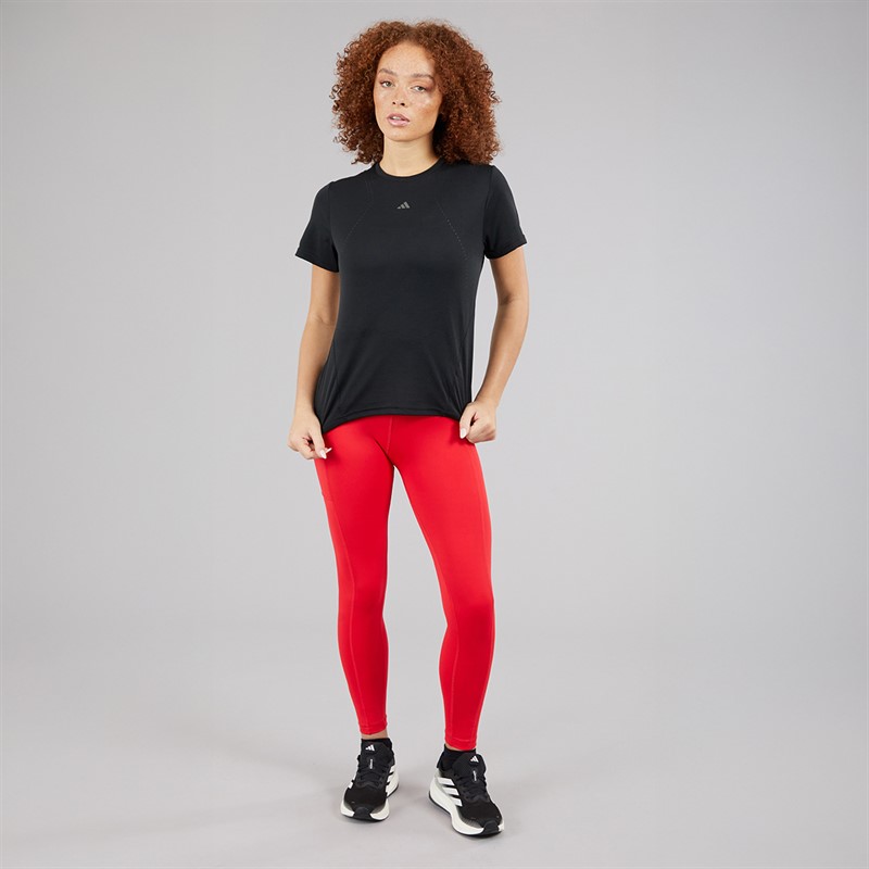 adidas Womens Designed For Training HEAT.RDY Hitt Training T-Shirt Black