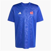 adidas Mens FFR France Rugby RWC Rugby World Cup Supporters Jersey Royal Blue