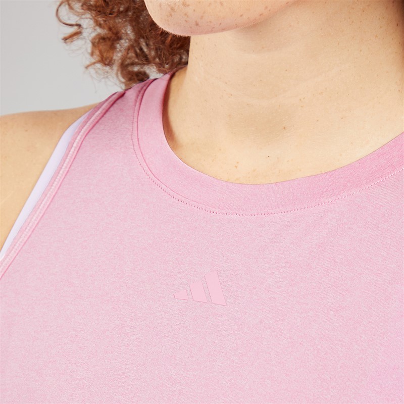 adidas Womens Designed For Training Tank Top True Pink/White