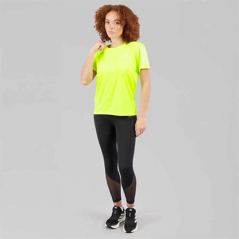 adidas Womens Own The Run Running T-Shirt Hi Res Yellow