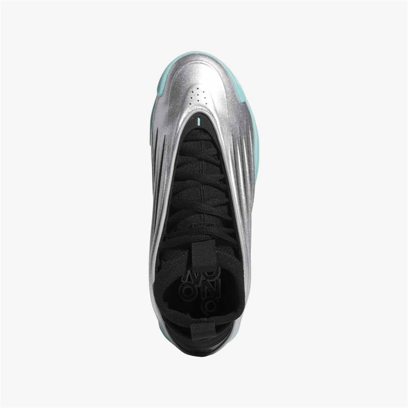 adidas Mens Harden Volume 9 'UNO' Basketball Shoes Silver/Core Black/Flash Aqua