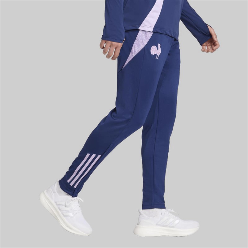 adidas Mens FFR France Rugby Training Track Pants Dark Blue
