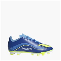 adidas Kids F50 Club Messi FG/MG Firm/Multi Ground Football Boots Team Royal Blue/Solar Yellow/Semi Blue Burst