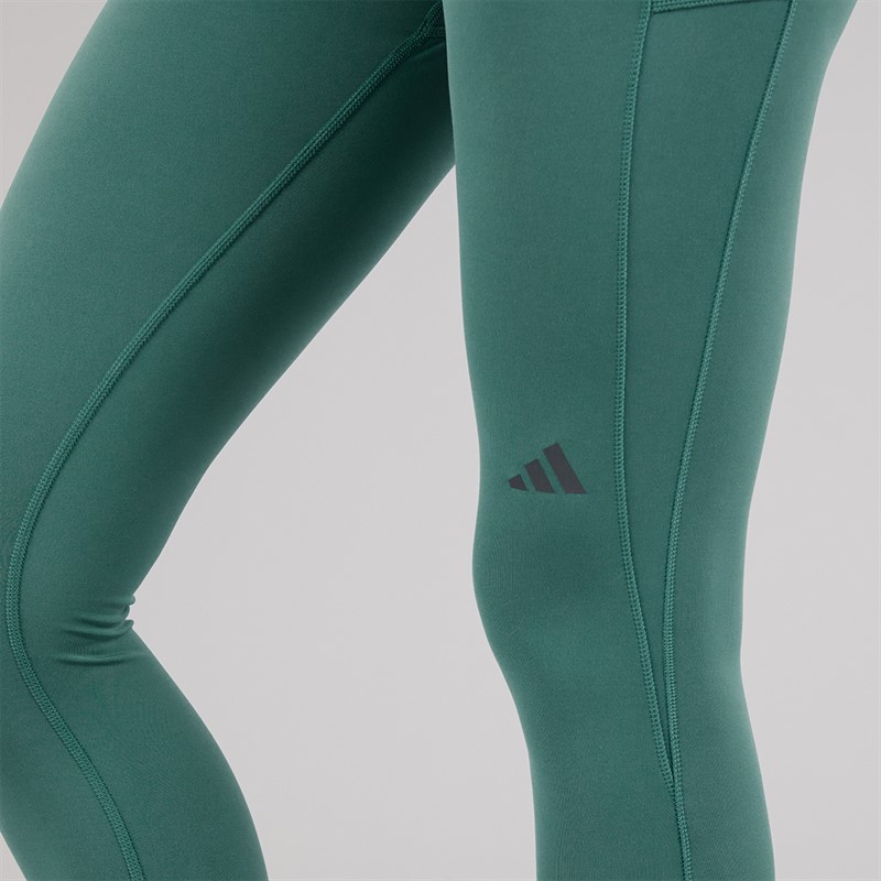 adidas Womens Own The Run 7/8 Running Leggings Preloved Teal