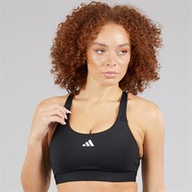 adidas Womens React Training High Support Sports Bra Black