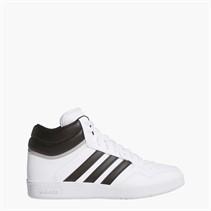 adidas Mens Hoops 4.0 Mid Trainers Cloud White/Core Black/Grey Two