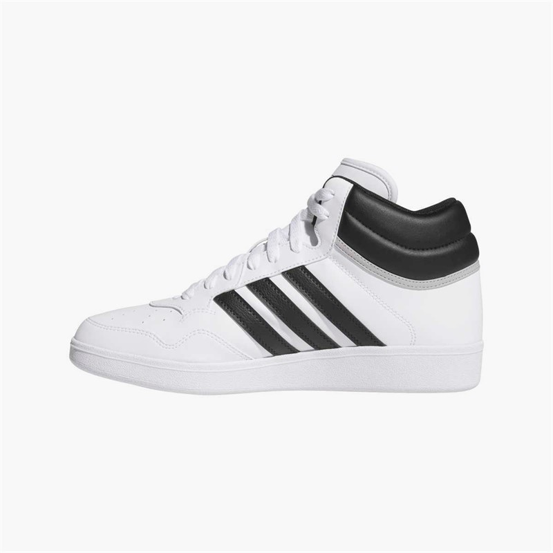 adidas Mens Hoops 4.0 Mid Trainers Cloud White/Core Black/Grey Two
