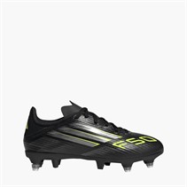 adidas Junior F50 League SG Soft Ground Football Boots Core Black/Iron Metallic/Lucid Lemon