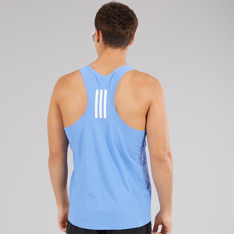 adidas Mens Own The Run Running Vest Blue Fusion