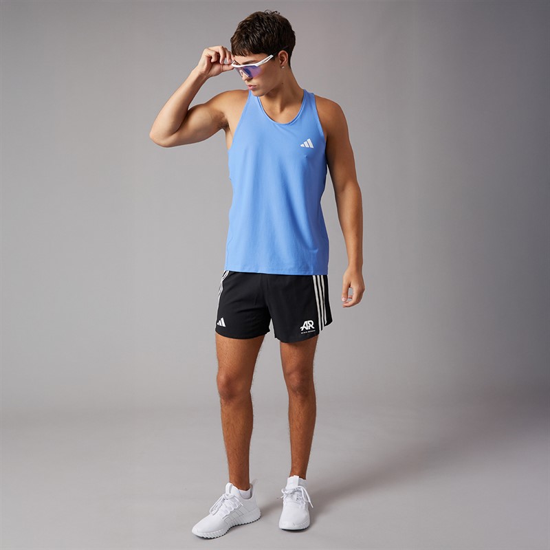 adidas Mens Own The Run Running Vest Blue Fusion