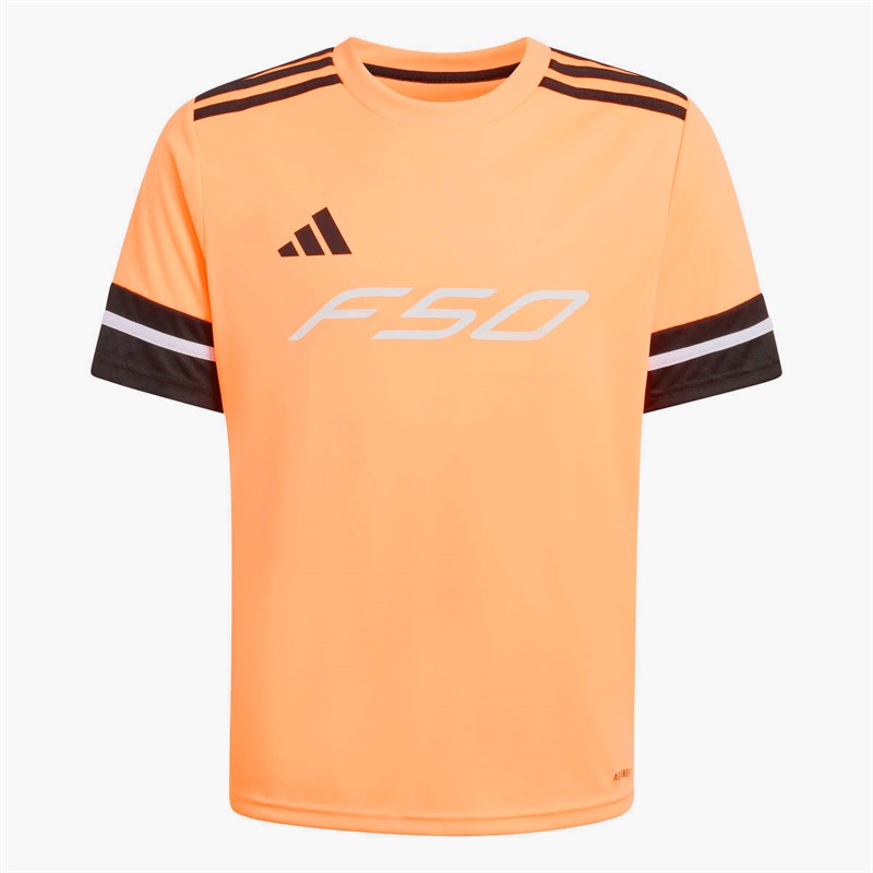 adidas Junior F50 Jersey Beam Orange/Black