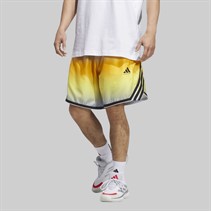 adidas Mens Crazylite All Over Print Basketball Shorts Crew Yellow/Clear Sky
