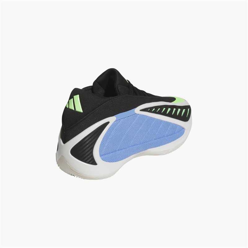 adidas Mens Anthony Edwards 2 'Blue Fusion' Basketball Shoes Blue Fusion/Zero Metalic/Lime Burst