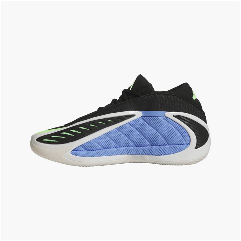 adidas Mens Anthony Edwards 2 'Blue Fusion' Basketball Shoes Blue Fusion/Zero Metalic/Lime Burst