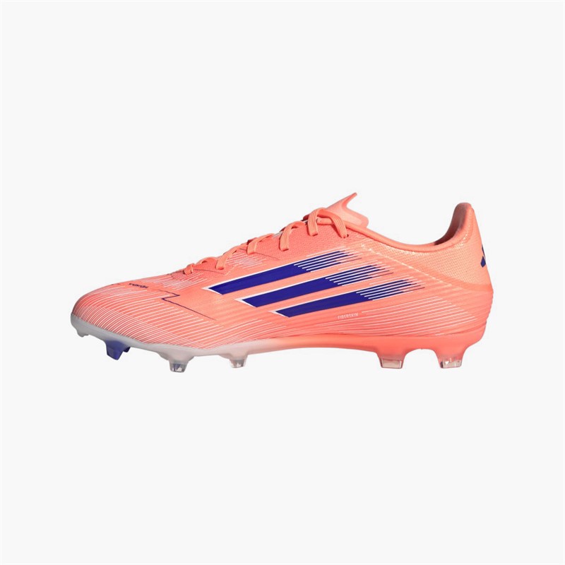 adidas Mens F50 League FG/MG Firm/Multi Ground Football Boots Beam Orange/Lucid Blue /Cloud White Beam Orange/Lucid Blue/Cloud White