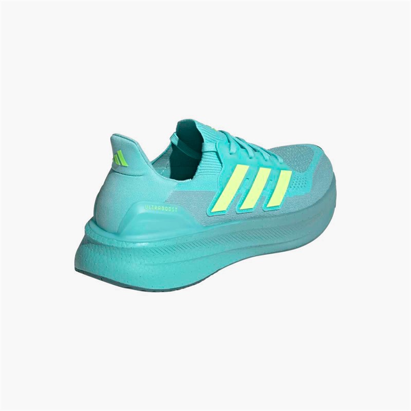 adidas Mens Ultraboost 5 Neutral Running Shoes Flash Aqua/Lucid Lemon/Mint Ton
